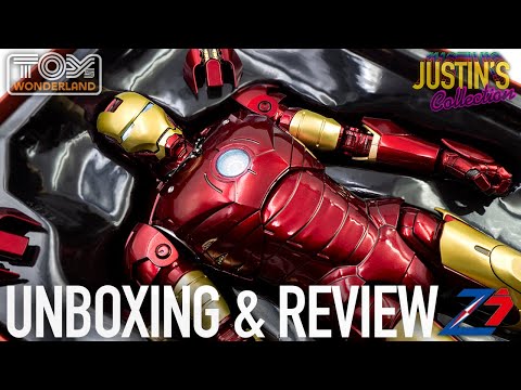 Iron Man MK3 LED ZD Toys 1/5 Scale Figure Unboxing & Review