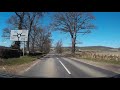 Spring road trip drive to alyth perthshire scotland