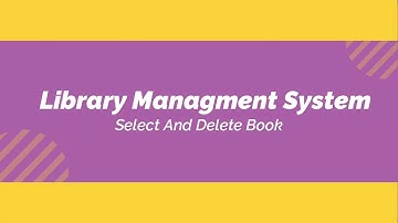 #14 Library management System in PHP OOPs  || Select and Delete Book || PHP OOPS with ajax