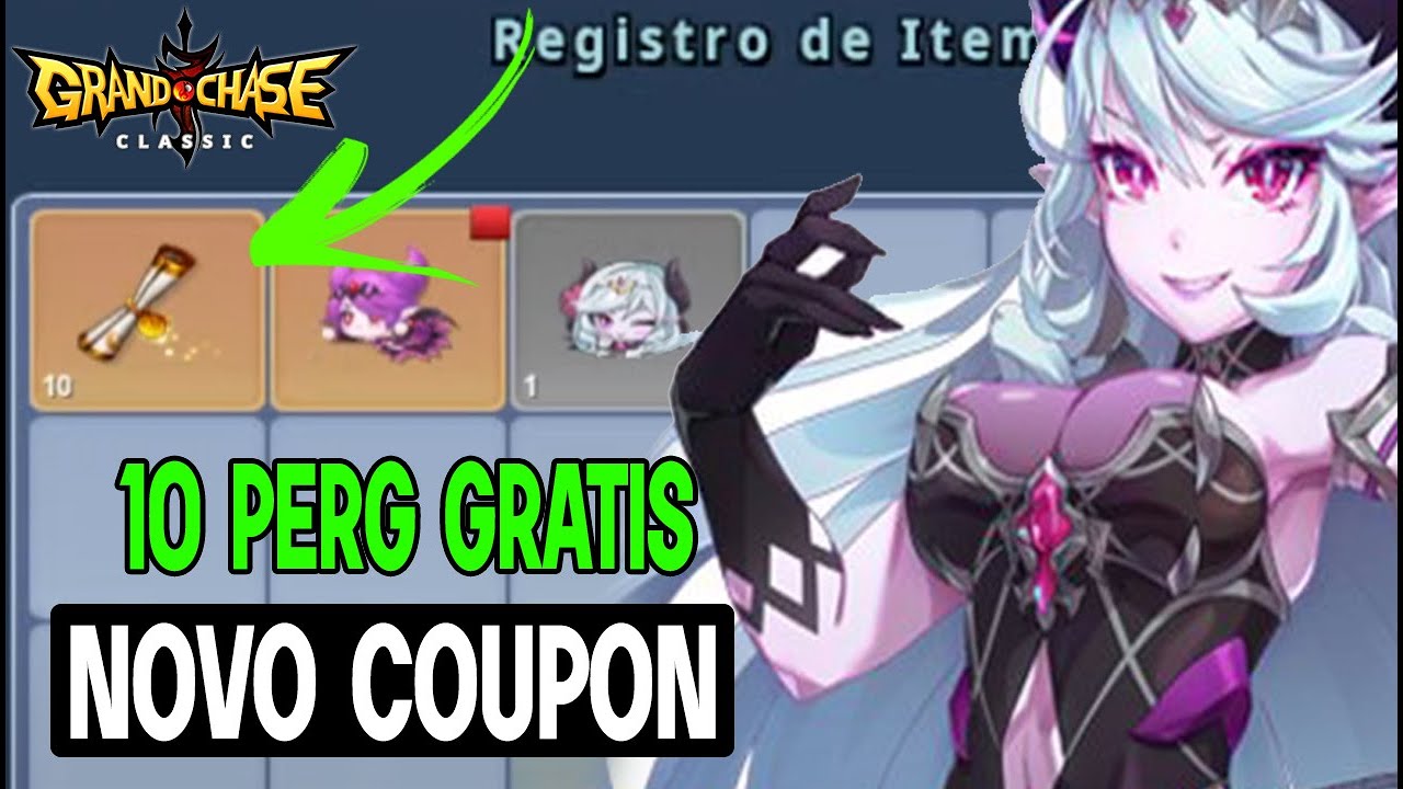 [GRAND CHASE CLASSIC] NOVO COUPON DANDO 10 PERGAMINHO DE ABERTURA E