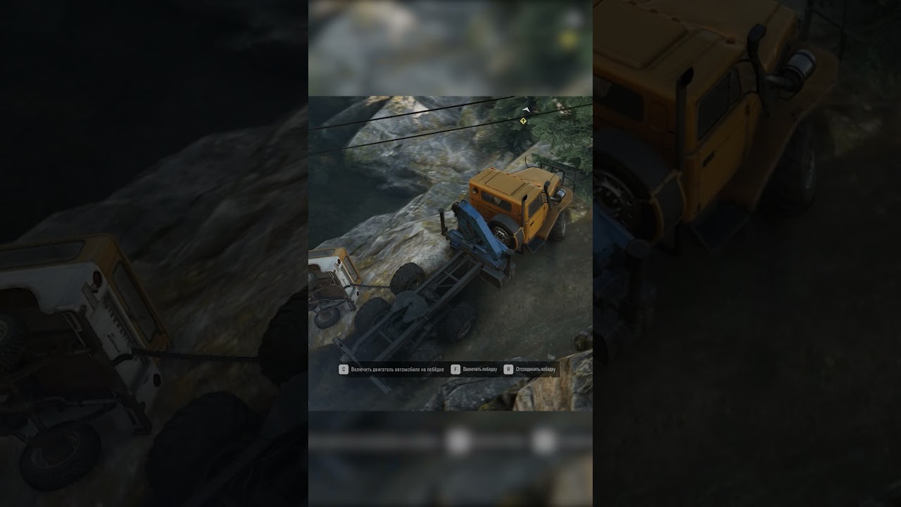 Хотел помочь, упали оба/SnowRunner 2021/автоприколы