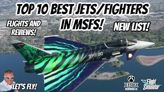 TOP 10 BEST JETS / FIGHTERS In Microsoft Flight Simulator Xbox #msfs2020 #xboxseriesx