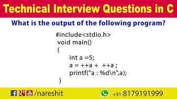 Modify Operators | C Technical Interview Questions and Answers | Mr. Srinivas