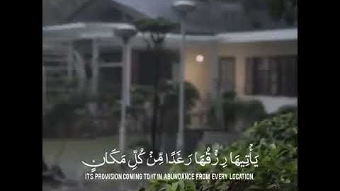 ضرب الله مثلا قرية كانت آمنة مطمئنة يأتيها رزقها رغدا   القارئ عبدالرحمن مسعد