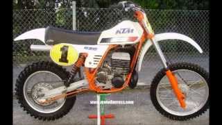 Evolution of KTM sx 360-380-495-500 from 1974 to 2001.