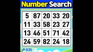Number Search #835 Choice is free! Own the outcome!【Match | brain game | puzzle 】 screenshot 1