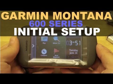 Garmin Montana 600 - Initial Setup Unboxing