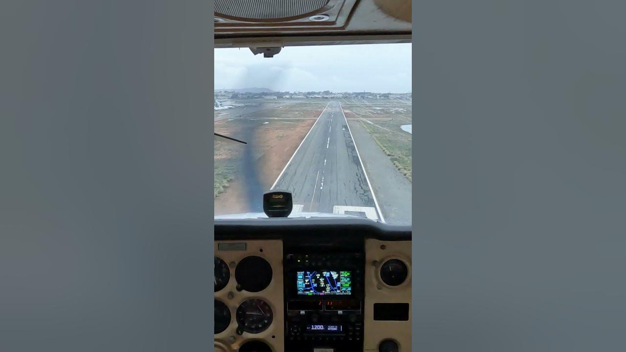 MY FIRST C172 LANDING IN 6 MONTHS (too high & long)