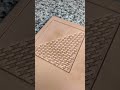 How to Stamp a Basketweave on Leather – Hypnotic Stamping ASMR