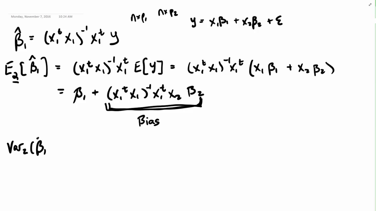 13 3 Variance with an Underfit Model