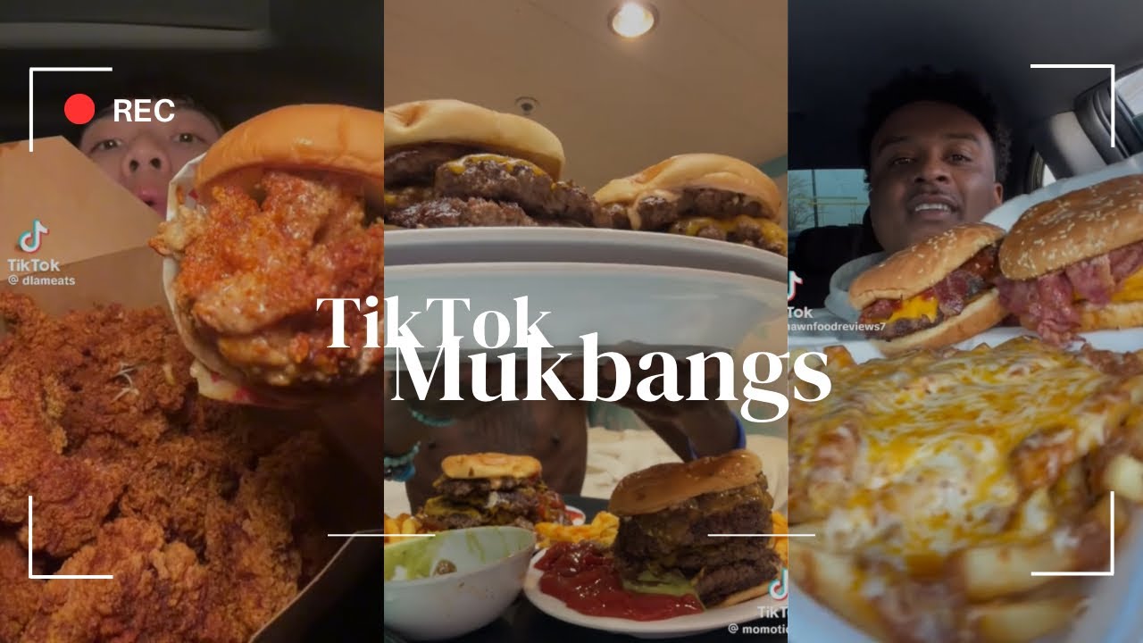 Подборка TIKTOK Mukbang l GMAC Sandwich, Dave’s, Subway, Taco Bell, Wingstop и другие | #2