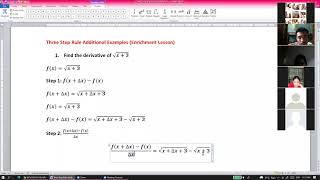 ENRICHMENT 1 THREE STEP RULE