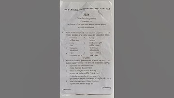 BA/BSc/BCom 1st Yr 2nd semester AECC 2 Ethics and values Ques 2024 , Utkal University