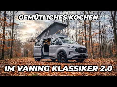 Solo Camping im Ford Tourneo Custom 4x4 – Kochen & Kaffee im VANING Klassiker 2.0 (ASMR)