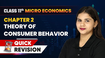 Theory of Consumer Behavior - Quick Revision | Class 11 Economics Chapter 2 | CBSE 2024-25