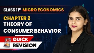 Theory of Consumer Behavior - Quick Revision | Class 11 Economics Chapter 2 | CBSE 2024-25