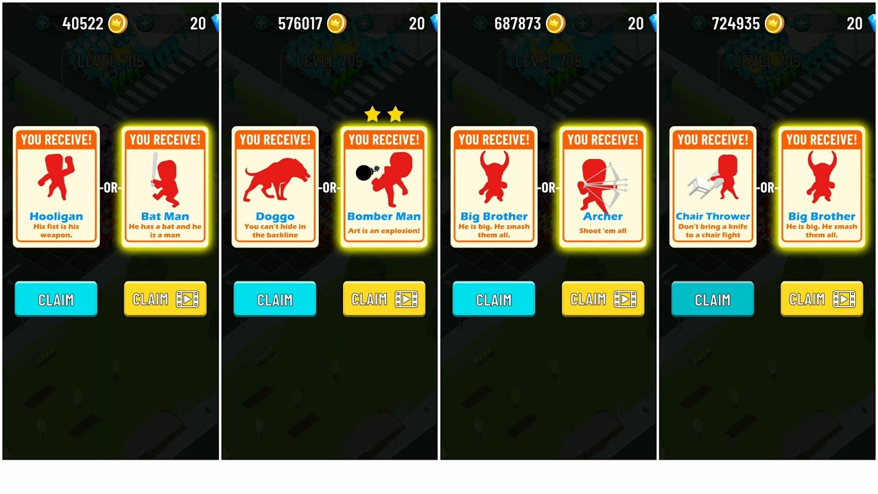 GANG CLASH HIGH ROLLS CITY MAX UPGRADE & ALL LEVELS MAX LEVEL 710 GAMEPLAY WALKTHROUGH PART 10