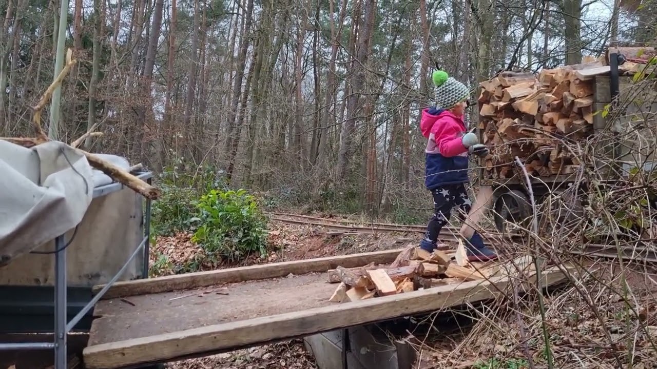 Die Waldbahn Carlsberg Brennholz für den Winter