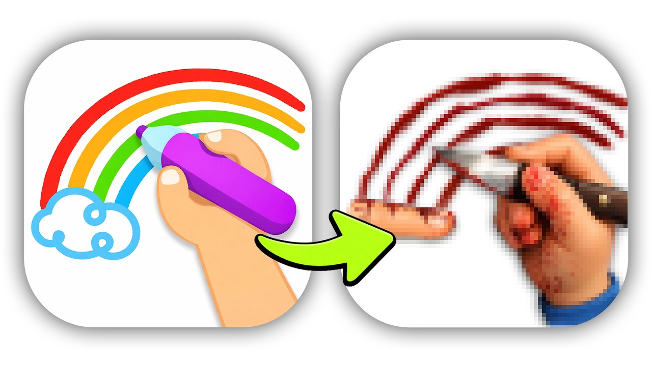 I Turned KIDS App Icons Into HORROR