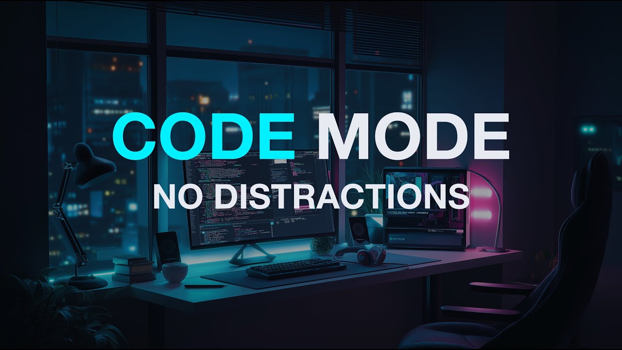 Coding Session LoFi | Futuristic Synthwave Workspace - Deep Focus for Programming