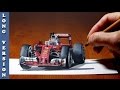 Long Version Ferrari Formula 1, 3D Trick Art on Paper