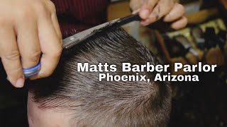 Matt's Barber Parlor, Beard Trim, Haircut, Shop Tour and Interview