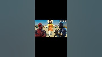 Deadpool and Thanos join squid game #squidgame #squidgame2 #shorts