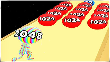 Stair Runner 2048 Run & Merge - Gameplay Walkthrough - Levels 1-30