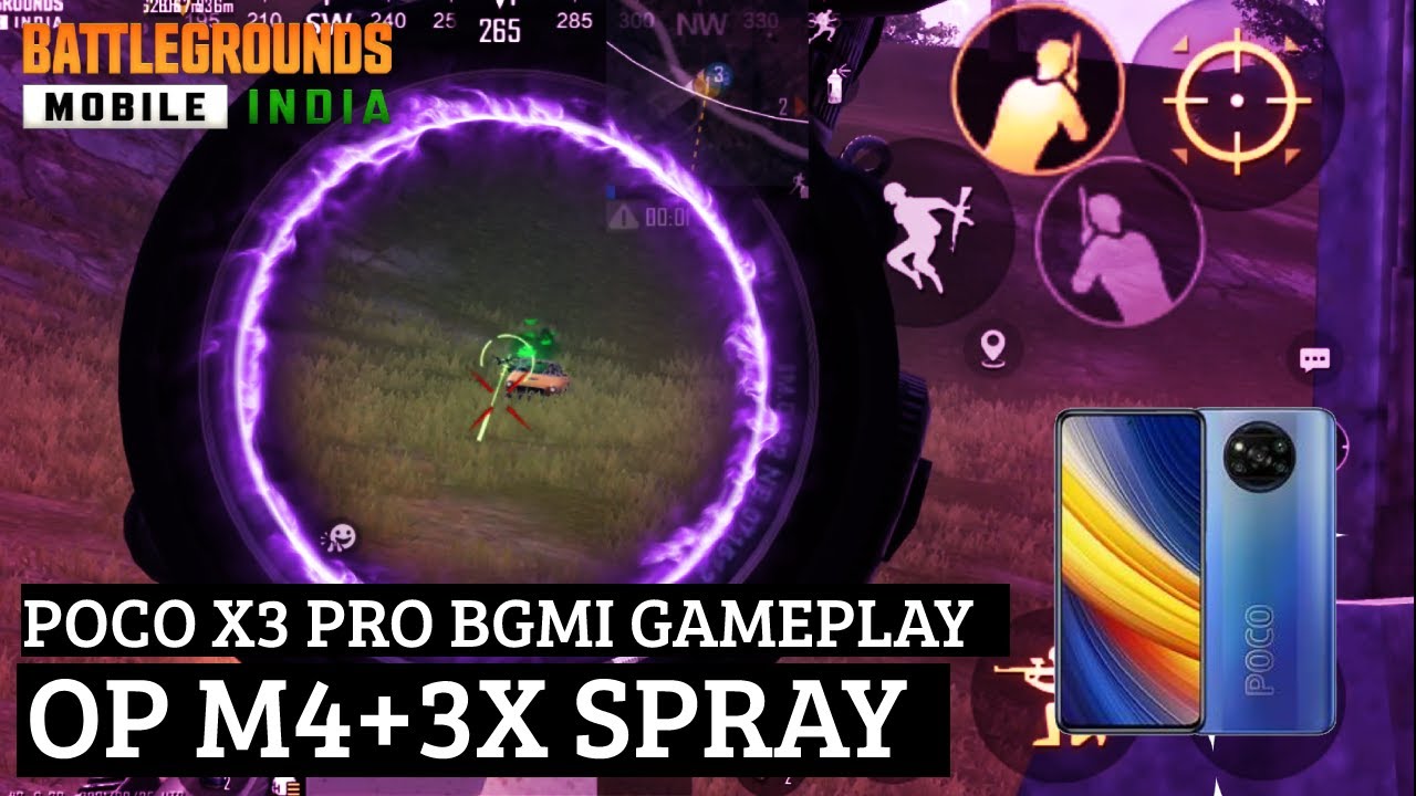 POCO X3 PRO GAMEPLAY | OP M4 + 3X SPRAY | FIRST VIDEO | UNIOX GAMING