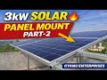 ⚡ 3kW On-Grid Solar Panel Mounting on Structure | Full Process | Part-2 | GYANU ENTERPRISES