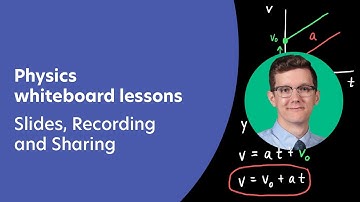 Physics whiteboard lessons – Slides, Recording and Sharing