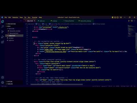 Meal-App Using Vanilla Javascript