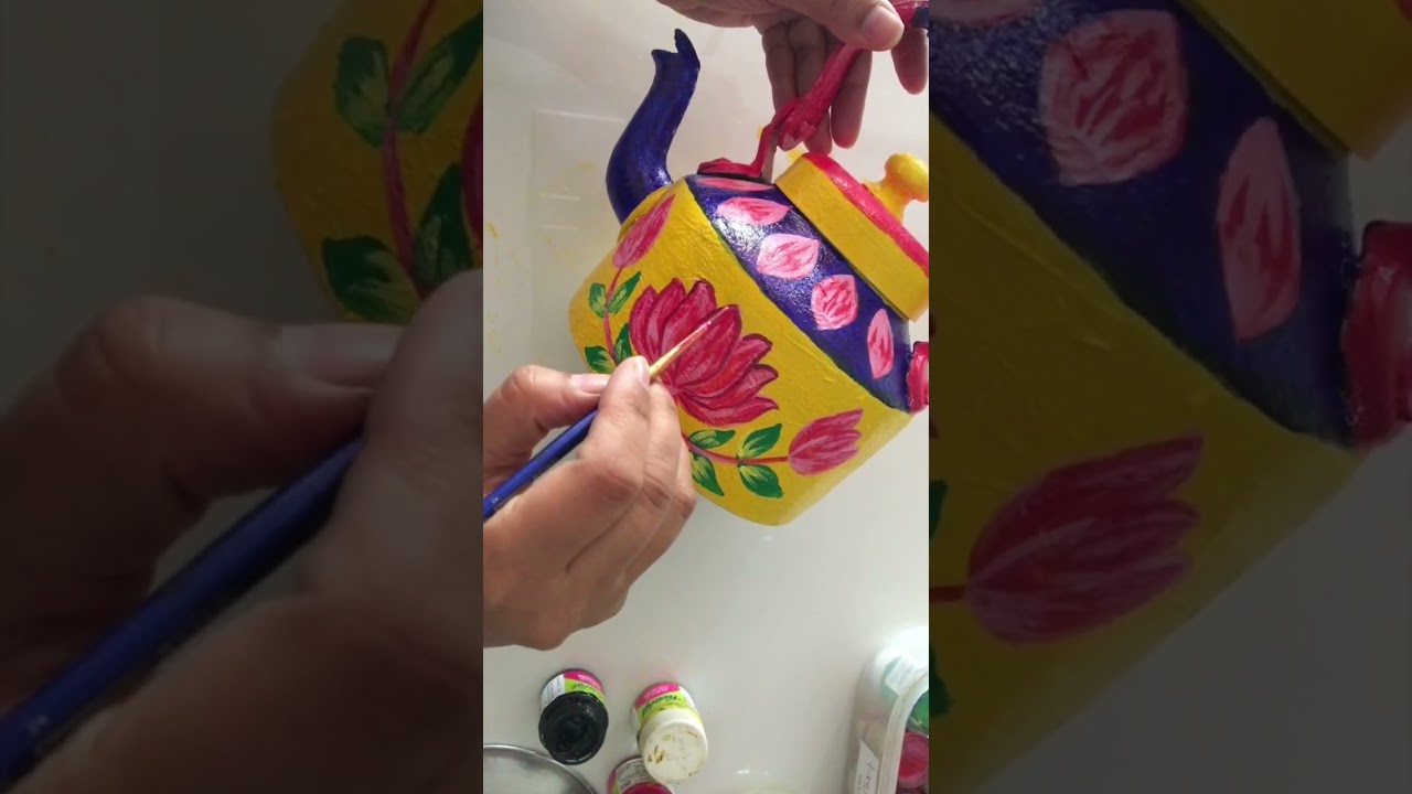 DIY Tea Kettle Painting 