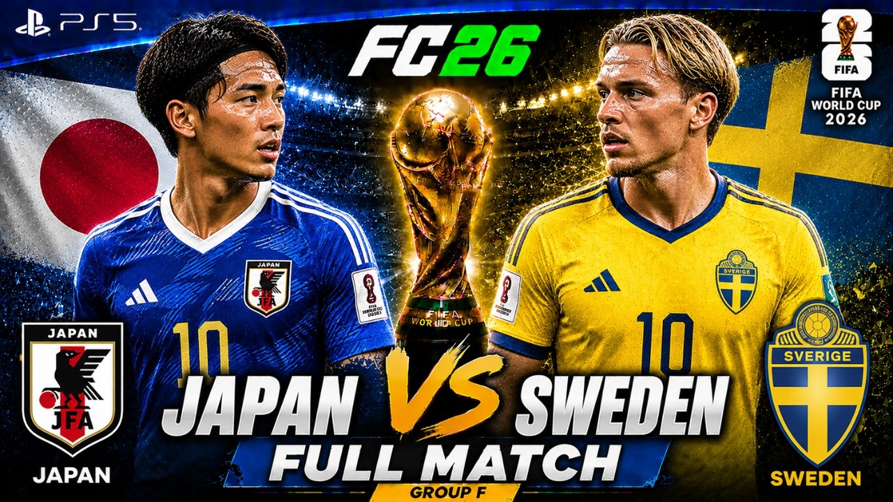 Japan 🇯🇵 vs Sweden 🇸🇪 | FIFA World Cup 2026 Group Stage Match
