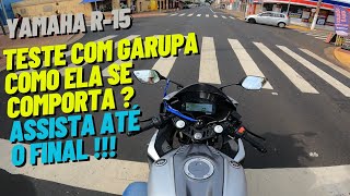 Yamaha R15 é boa para o garupa ? ela perde potencia ? assista até o final e descubra tudo !!! #r15