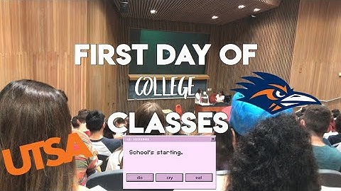 COLLEGE VLOG: FIRST DAY OF CLASS | University of Texas at San Antonio