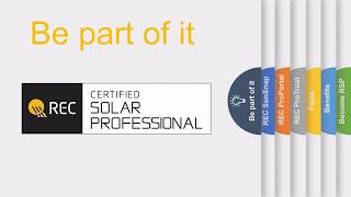 Information Overview of the REC Certified Solar Professional Program Update