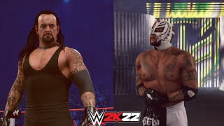 WWE 2K22 The Undertaker VS. Rey Mysterio - Royal Rumble 2010 - WWE 2K22 Showcase