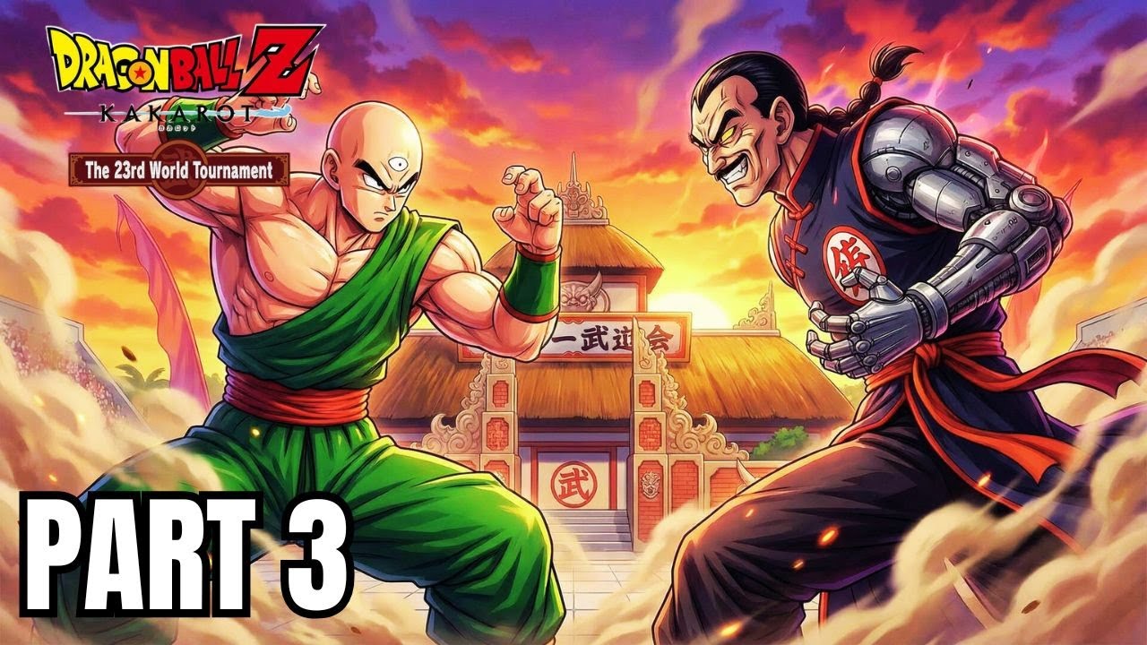 DBZ KAKAROT 23rd WORLD TOURNAMENT Walkthrough Part 3 TIEN SHINHAN CRANE SCHOOL CHRONICLES - Gameplay