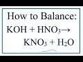 Balancing Chemical Reactions Concepts