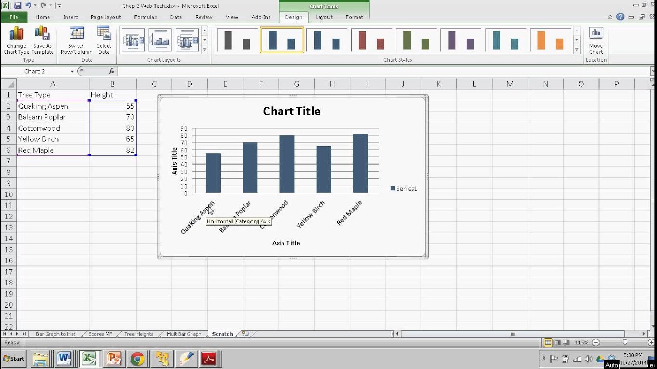 Excel How To Create Bar Chart