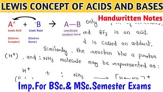 LEWIS CONCEPT OF ACIDS AND BASES | Basic Concept | Applications | Limitations,BSc.2nd Sem.#chemistry screenshot 5