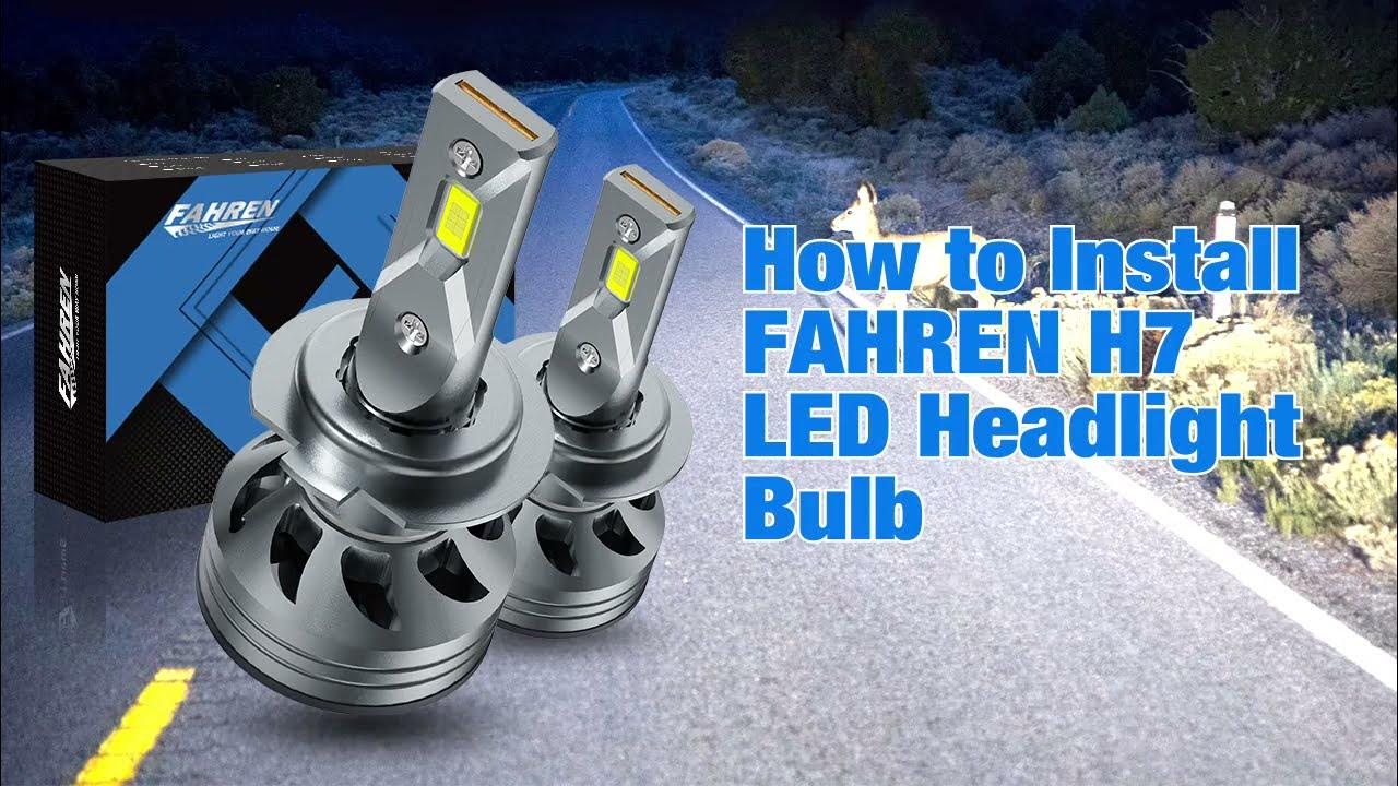 Fahren H7 LED Bulb Installation Guide YouTube