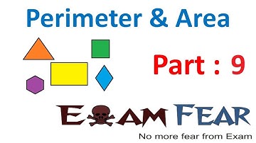 Maths Perimeter and Area part 9 (Questions) CBSE Class 7  Mathematics VII