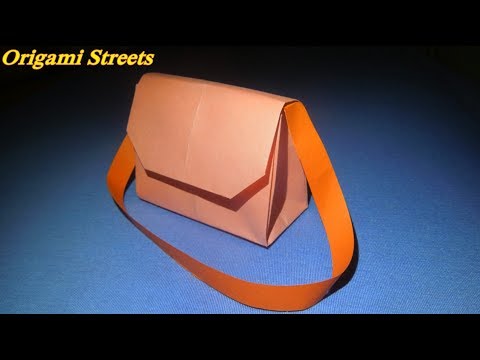 Как сделать из бумаги сумку оригами