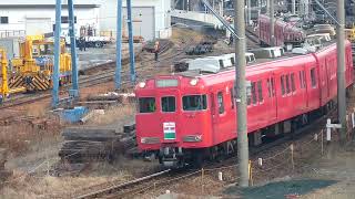 さようなら名鉄6000系6030F+6045F廃車回送ラストラン東古屋港駅(名電築港)へ