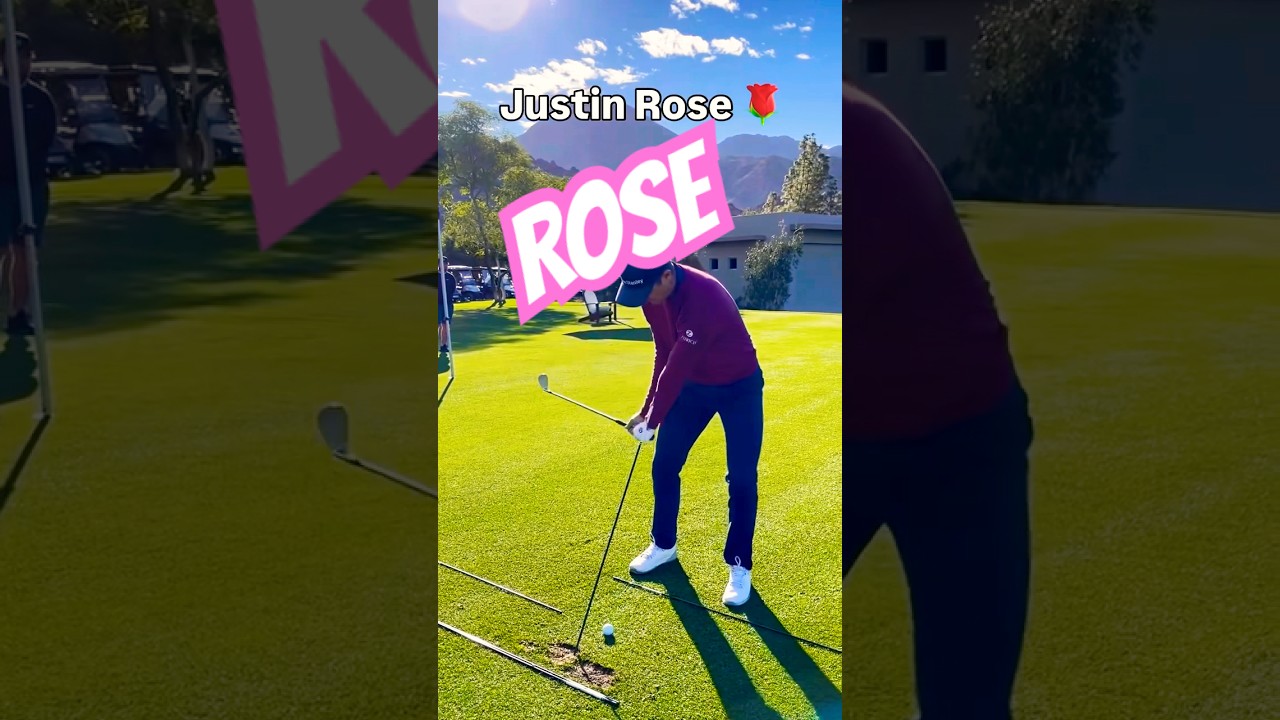 Justin Rose demonstrating Address Plane training 