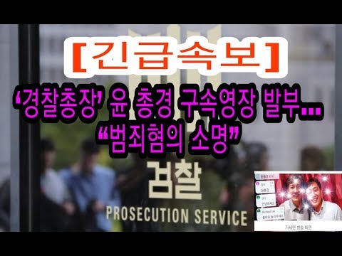 긴급속보 <strong>경찰총장</strong> 윤총경 구속영장발부