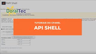 Tutoriais cPanel - Shell da API