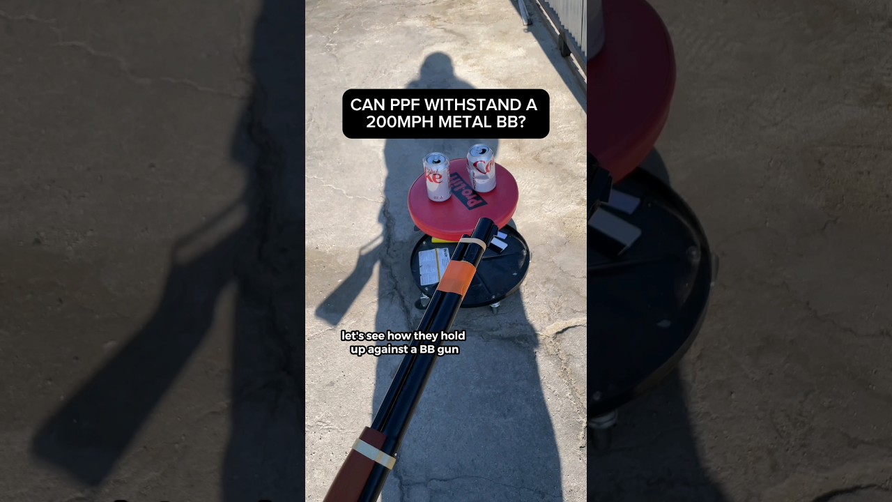 Can PPF protect a soda can from a 200MPH Metal Pellet? Results are CRAZY 😱  